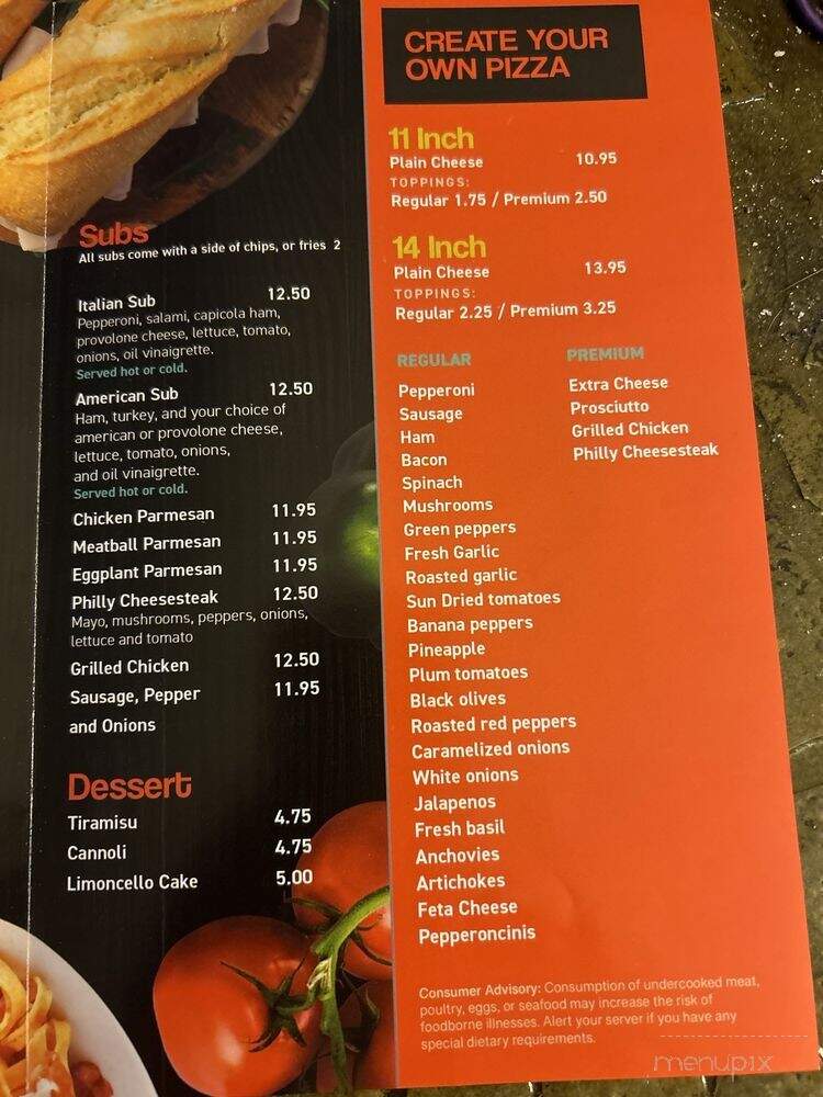 Nevados Pizza - Conway, SC menu_pic