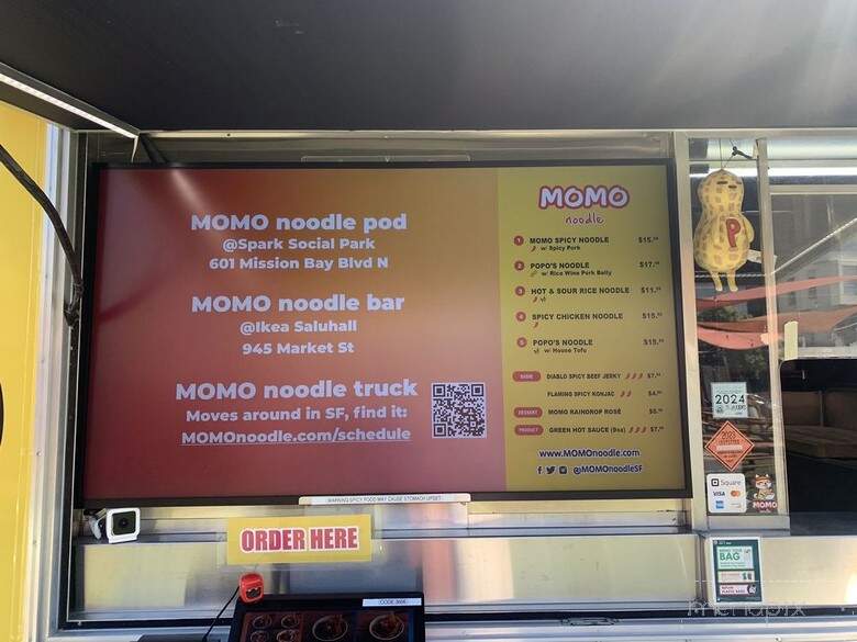 Momo Noodle - San Francisco, CA menu_pic