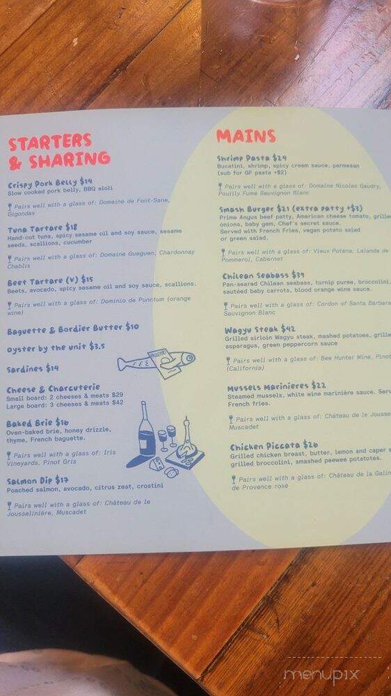 House of Cocotte - Los Angeles, CA menu_pic