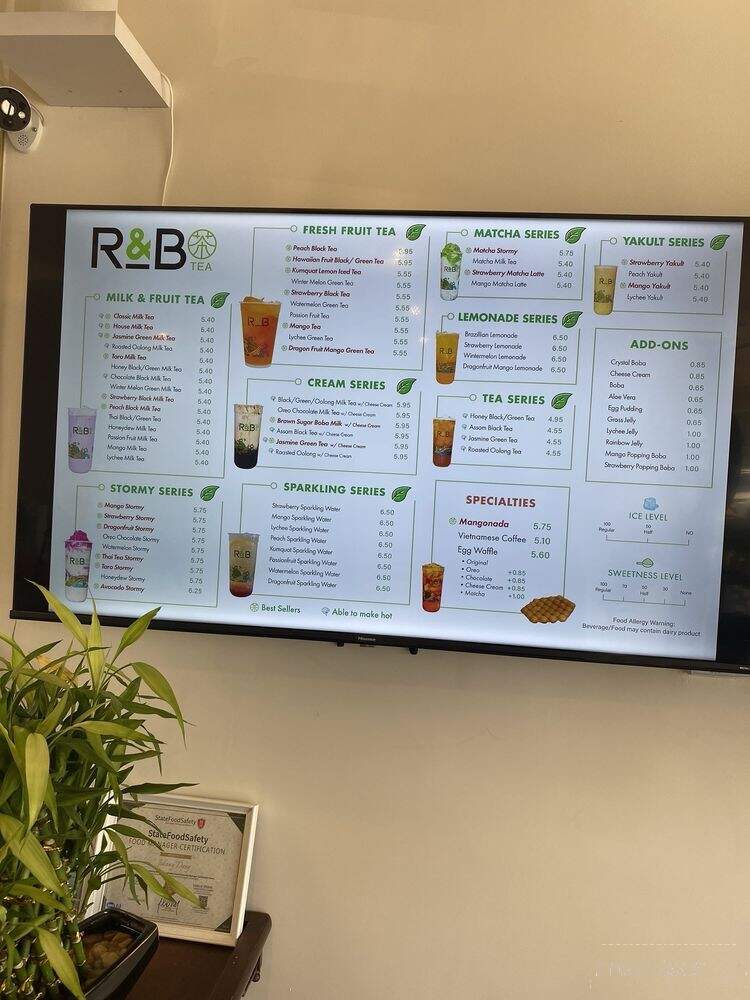 R&B Tea La Mirada - La Mirada, CA menu_pic