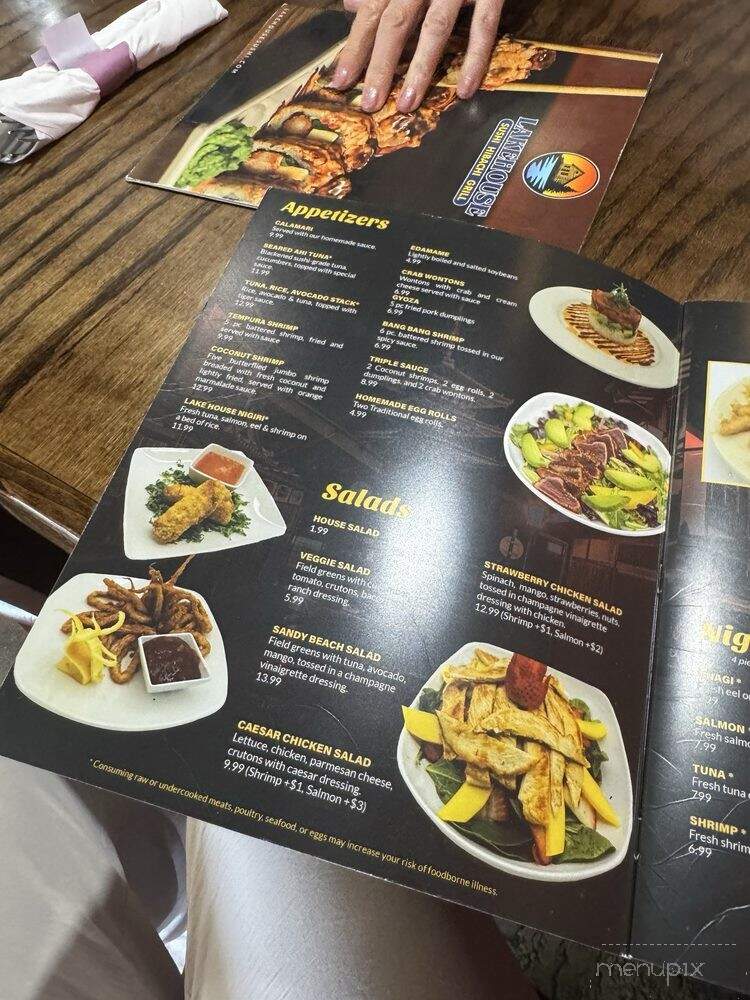 Lake House Sushi & Hibachi Grill - Eufaula, OK menu_pic