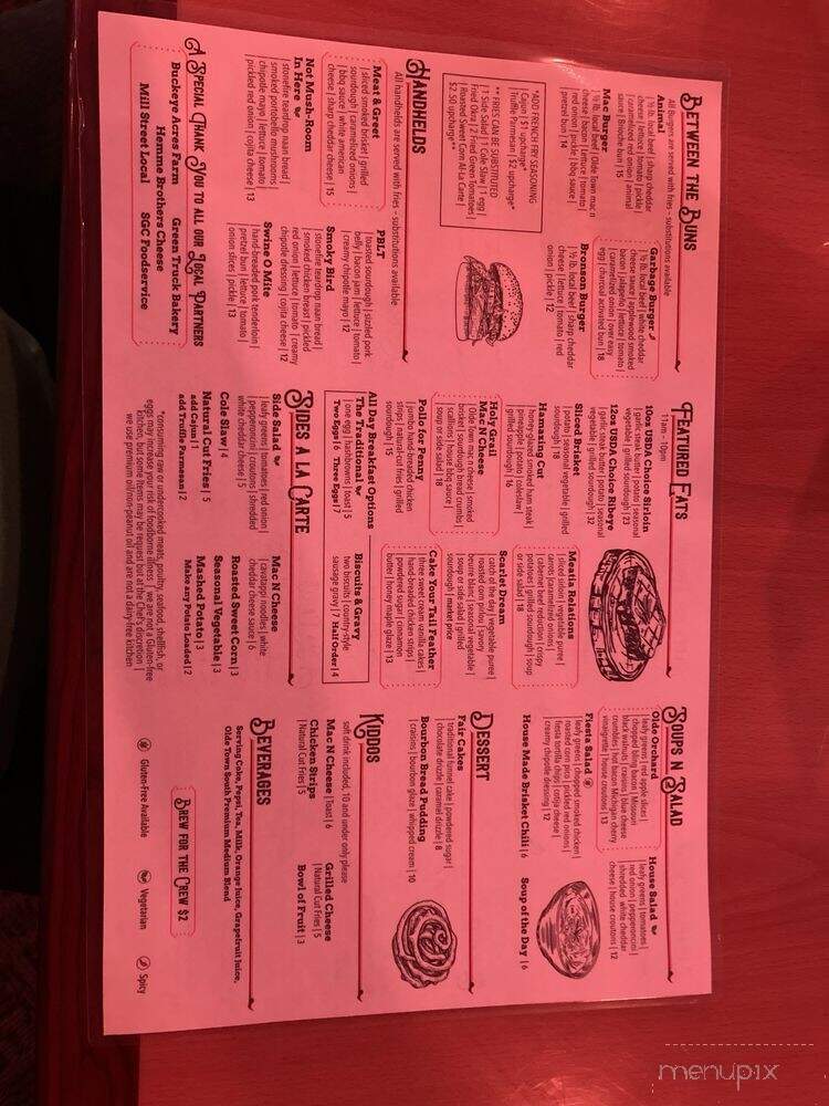 Olde Town South - Knob Noster, MO menu_pic