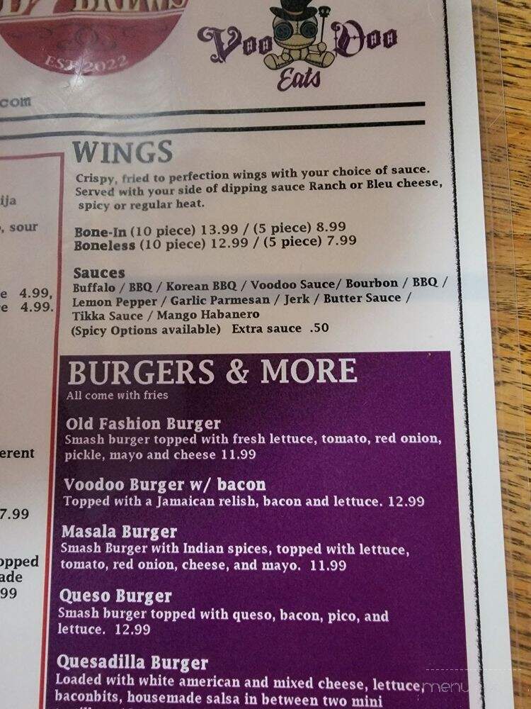 Bricks & Brews - Danville, KY menu_pic