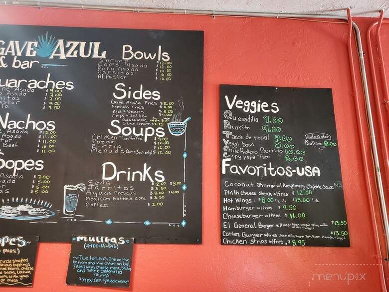 Agave Azul Taqueria & Bar - Cortez, CO menu_pic