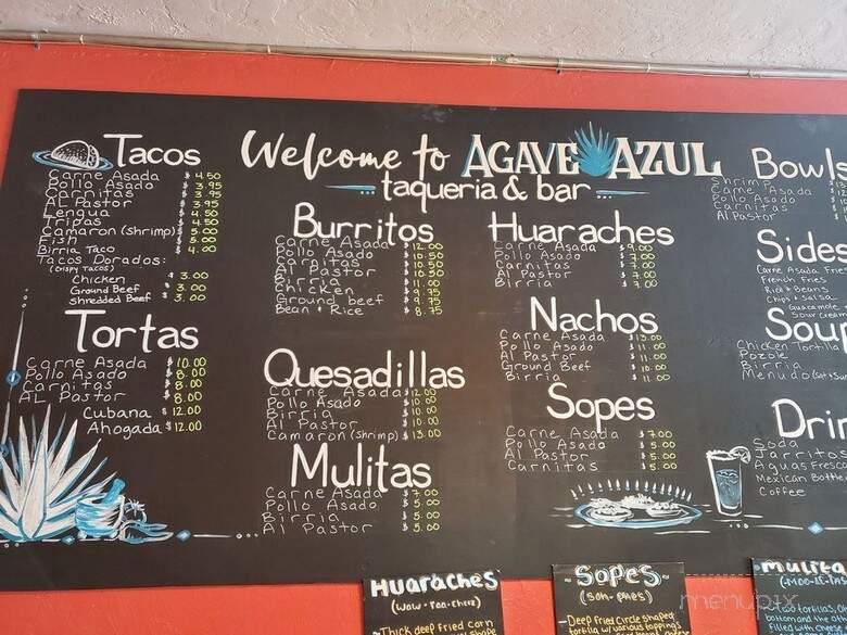 Agave Azul Taqueria & Bar - Cortez, CO menu_pic