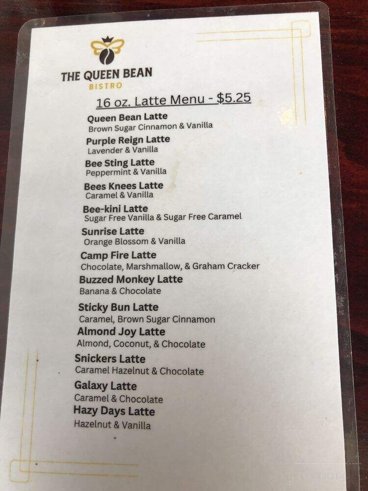The Queen Bean - Ventnor City, NJ menu_pic
