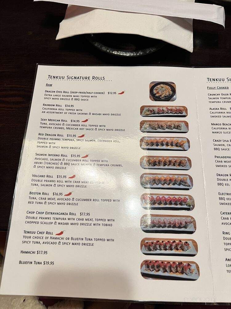 Izakaya Tenkuu - Leduc, AB menu_pic