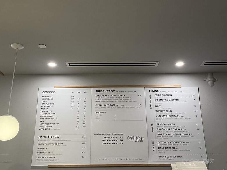 Forecast Coffee - West Vancouver, BC menu_pic