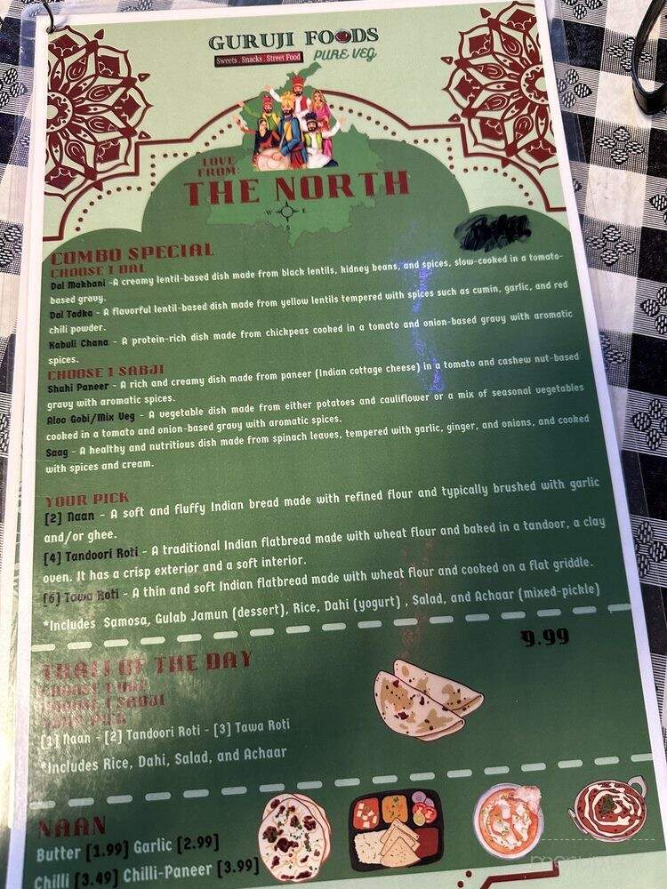 GuruJi Foods - Indianapolis, IN menu_pic