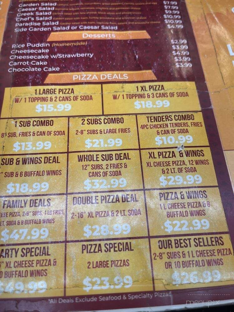 Louisville Pizza King - Louisville, KY menu_pic