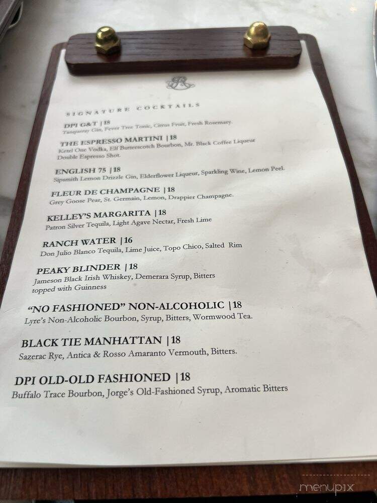 The English Room - Lake Forest, IL menu_pic