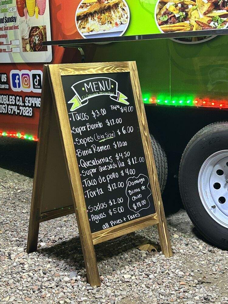 El Guacamole Mexican Food - Paso Robles, CA menu_pic