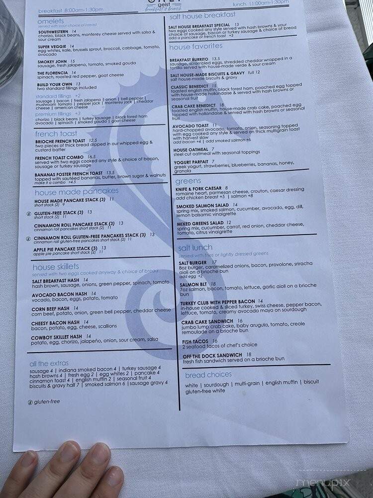 Salt At Geist - Fishers, IN menu_pic