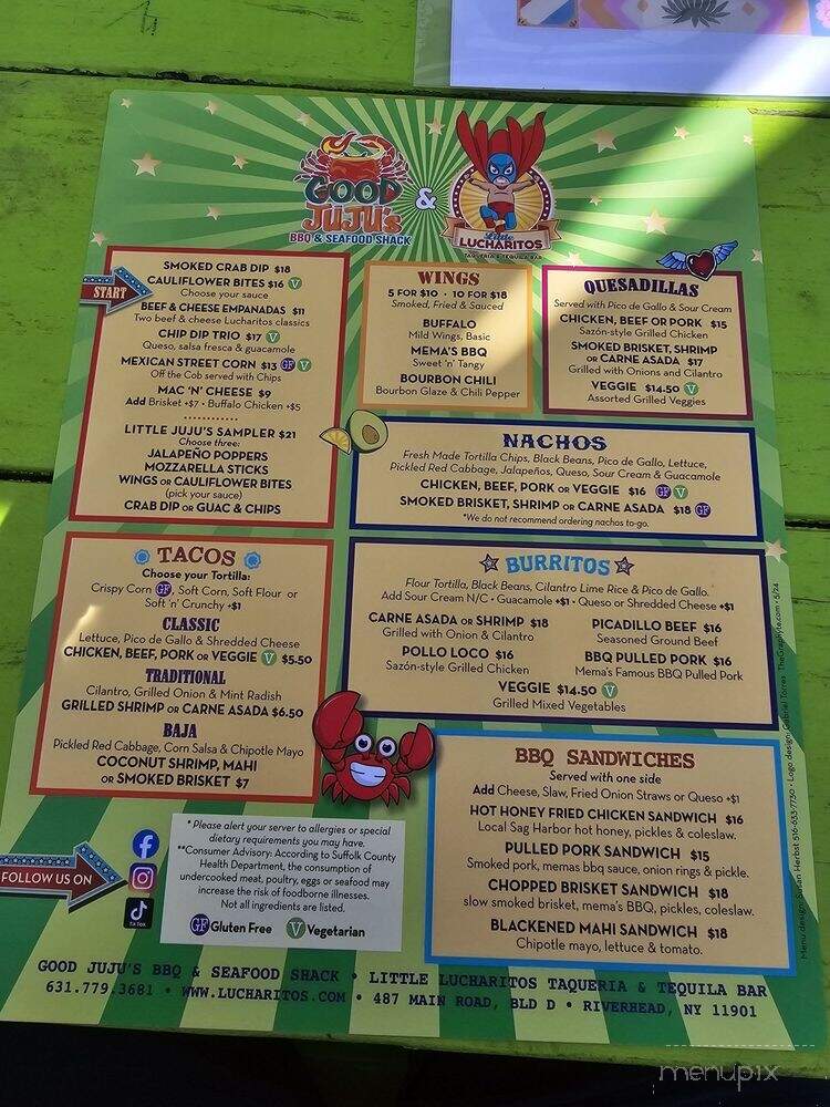 Good Jujus - Aquebogue, NY menu_pic