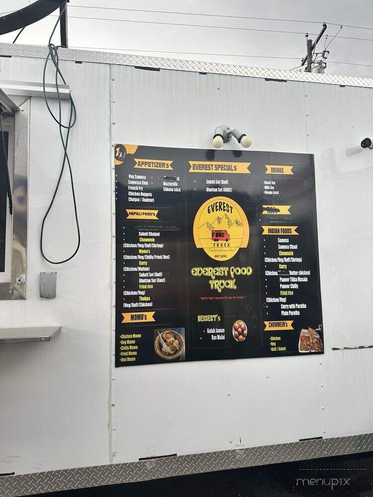 Everest Food Truck - Austin, TX menu_pic