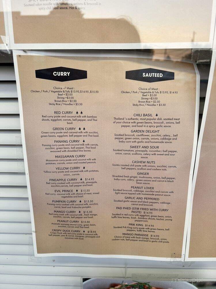 Kin Dee Thai Eatery - Monmouth, OR menu_pic
