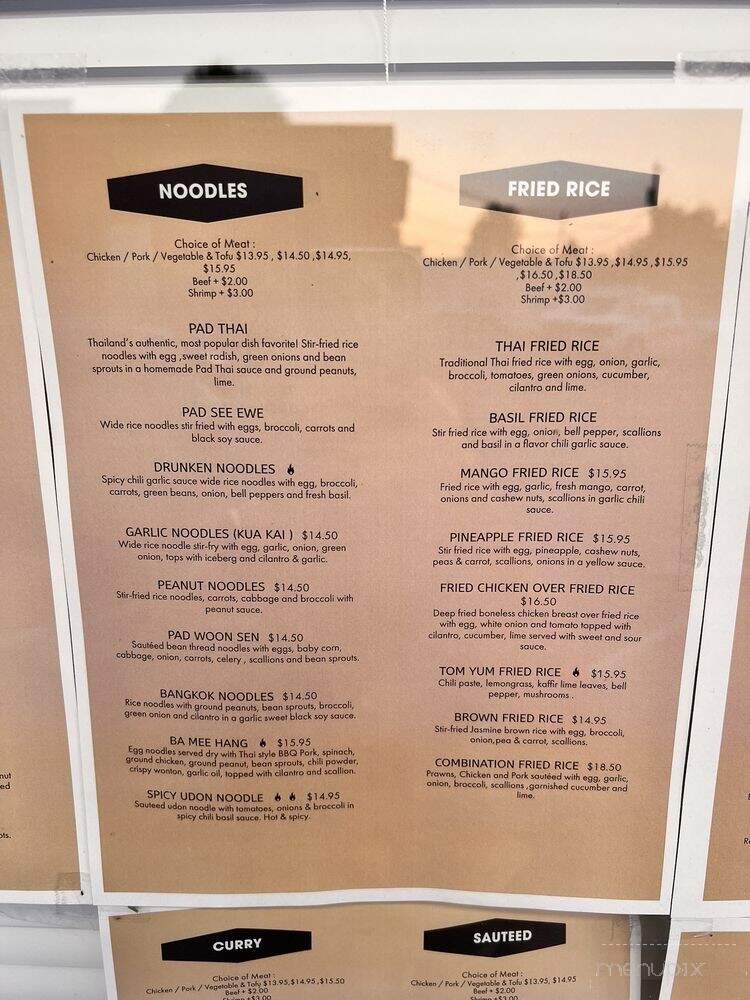 Kin Dee Thai Eatery - Monmouth, OR menu_pic