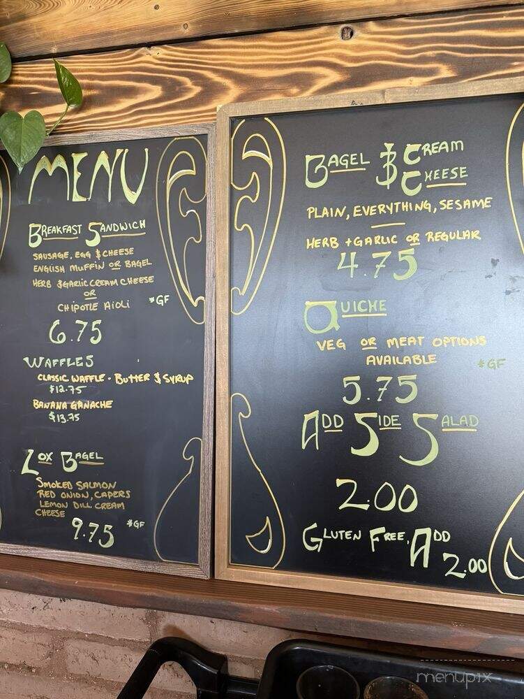 Way of the Bean - Oracle, AZ menu_pic