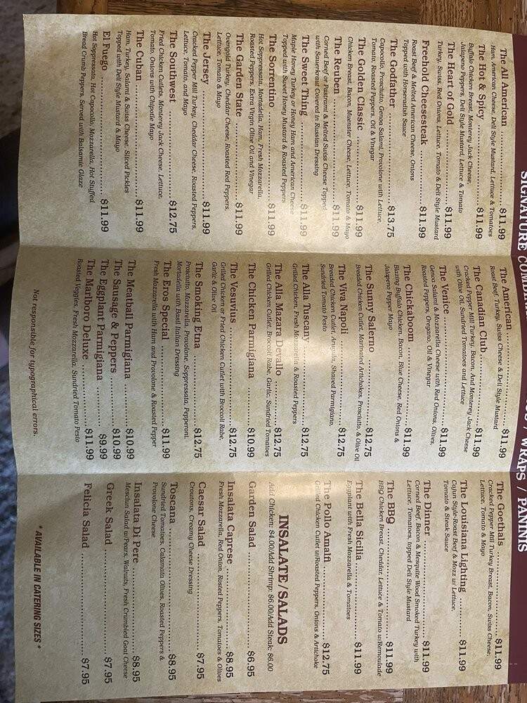 Tuscany Italian Market - Fort Myers, FL menu_pic