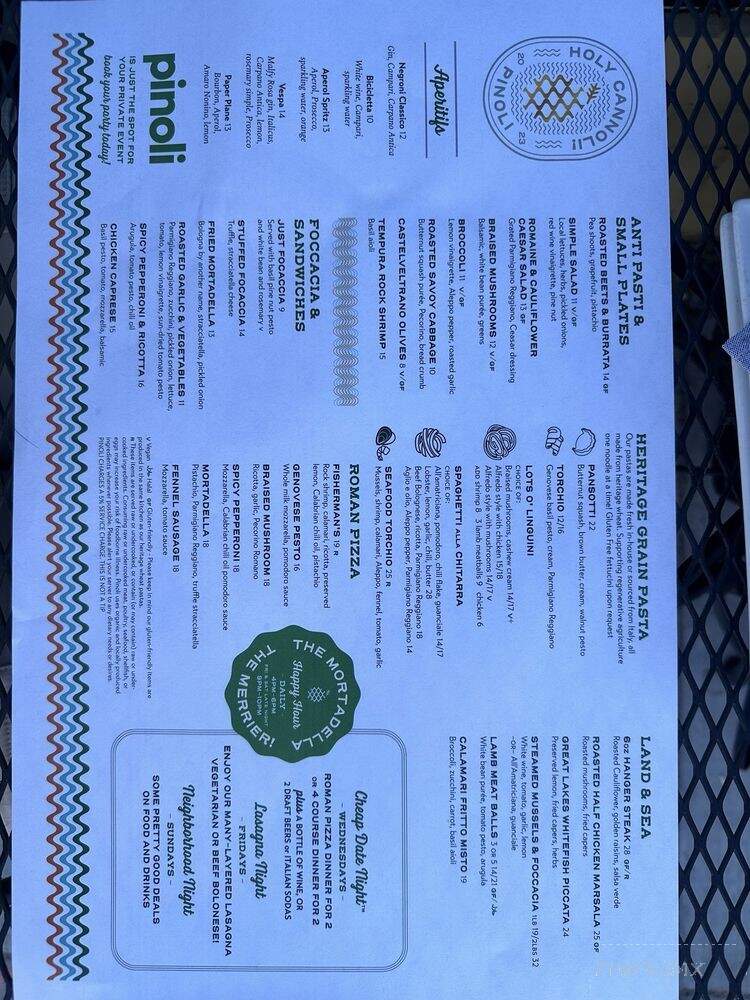 Pinoli - Minneapolis, MN menu_pic