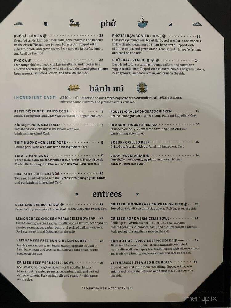 Banh Mi Tres Bon - White Rock, BC menu_pic