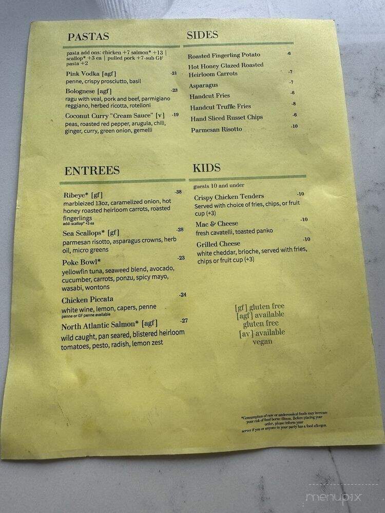 The Patio on Broadway - Providence, RI menu_pic