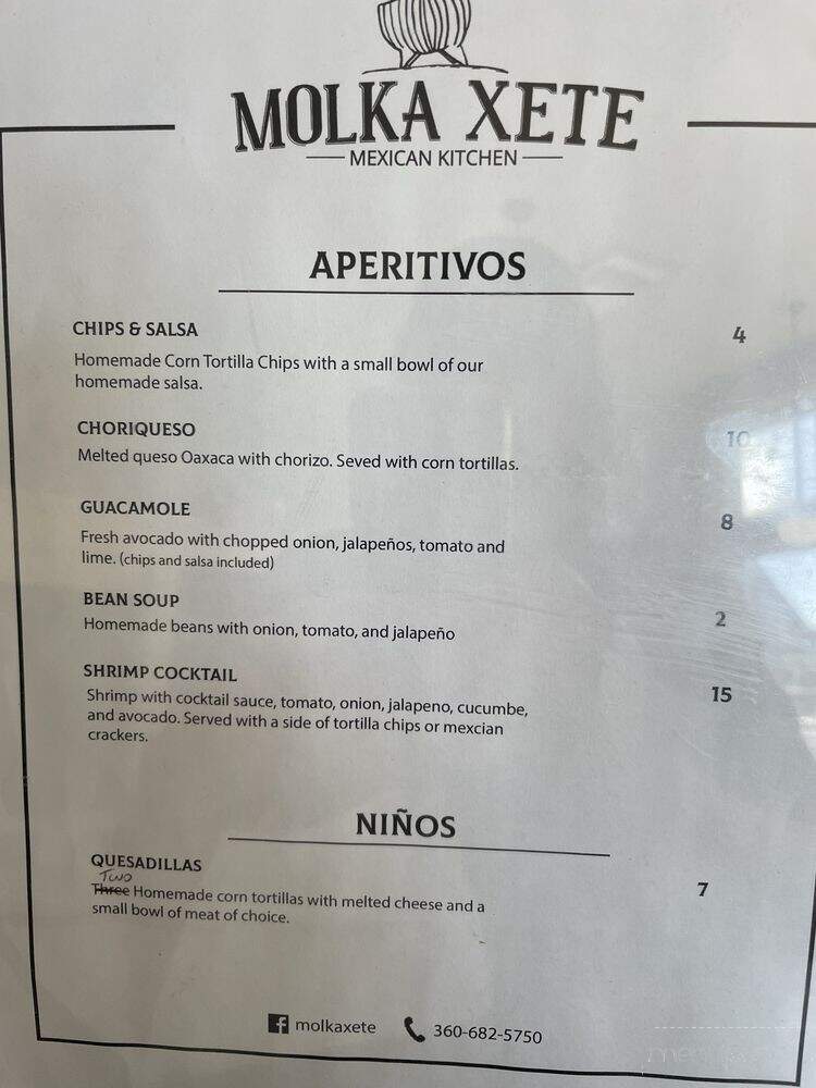 Molka Xete - Coupeville, WA menu_pic