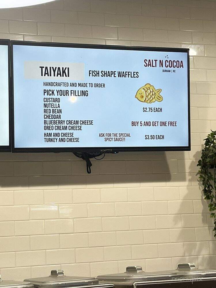 Salt N Cocoa - Durham, NC menu_pic