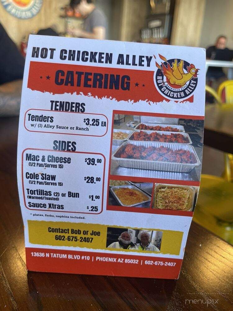 Hot Chicken Alley - Phoenix, AZ menu_pic