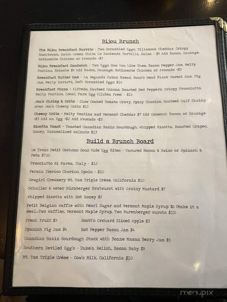 Le Petit Bijou by Domaine South - Huntsville, AL menu_pic