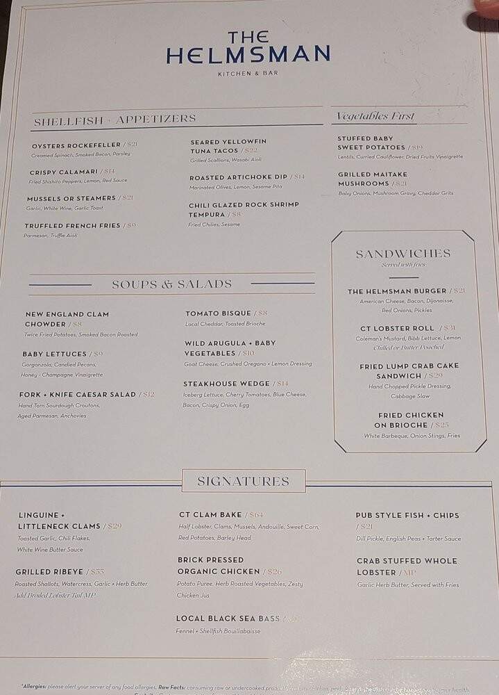 The Helmsman - Groton, CT menu_pic
