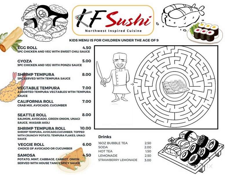 KF Sushi - Seattle, WA menu_pic