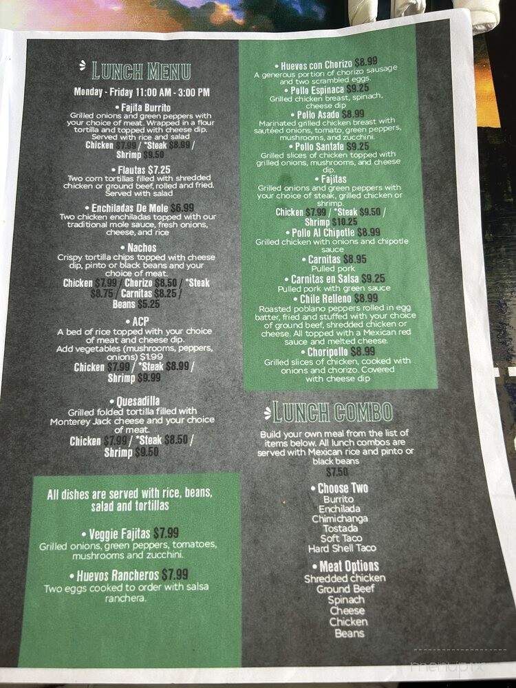 El Campesino Mexican Grill - Mocksville, NC menu_pic