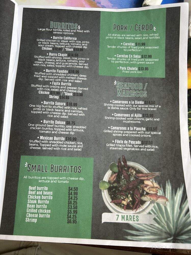 El Campesino Mexican Grill - Mocksville, NC menu_pic