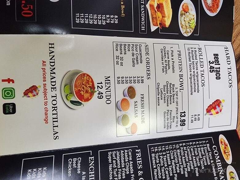 Tacos El Trompo - Imperial Beach, CA menu_pic