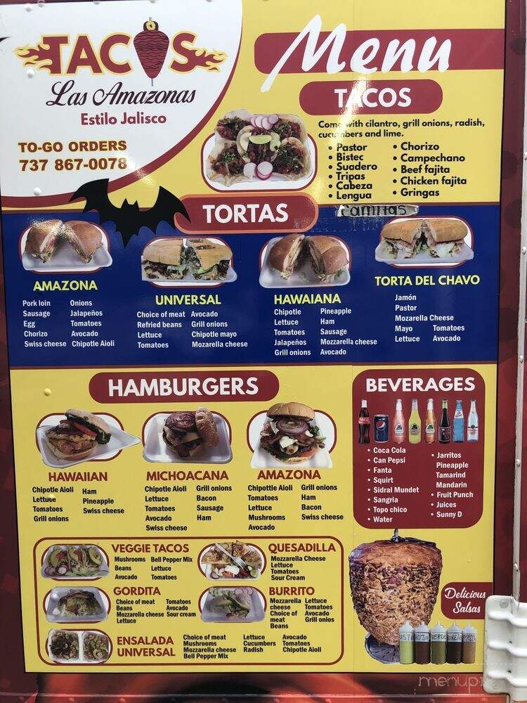 Tacos Las Amazonas - Austin, TX menu_pic
