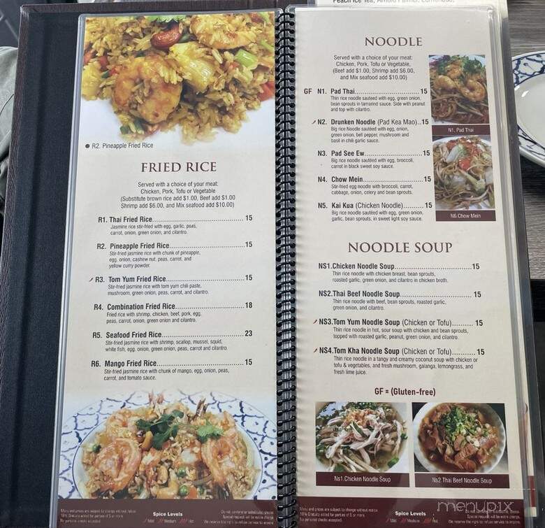 Dee Thai Cuisine - Santa Paula, CA menu_pic