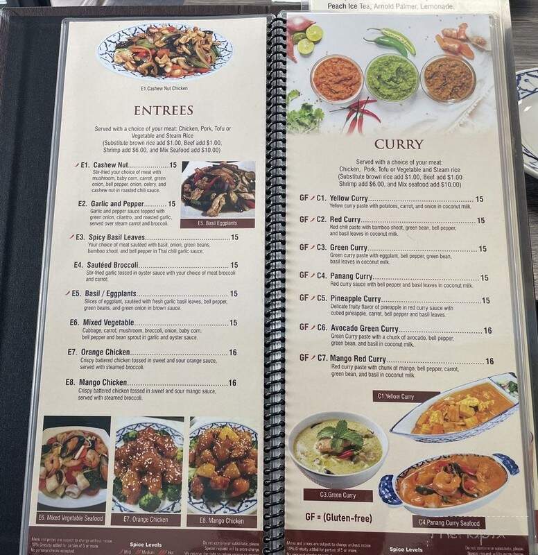 Dee Thai Cuisine - Santa Paula, CA menu_pic