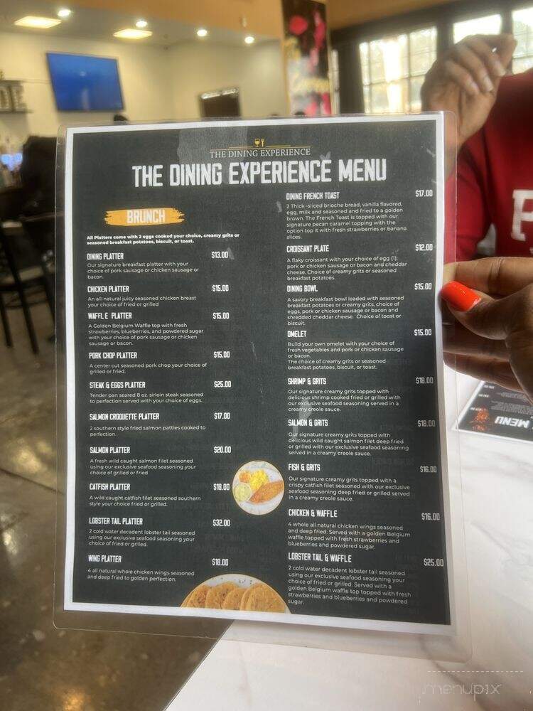 The Dining Experience - Fairburn, GA menu_pic