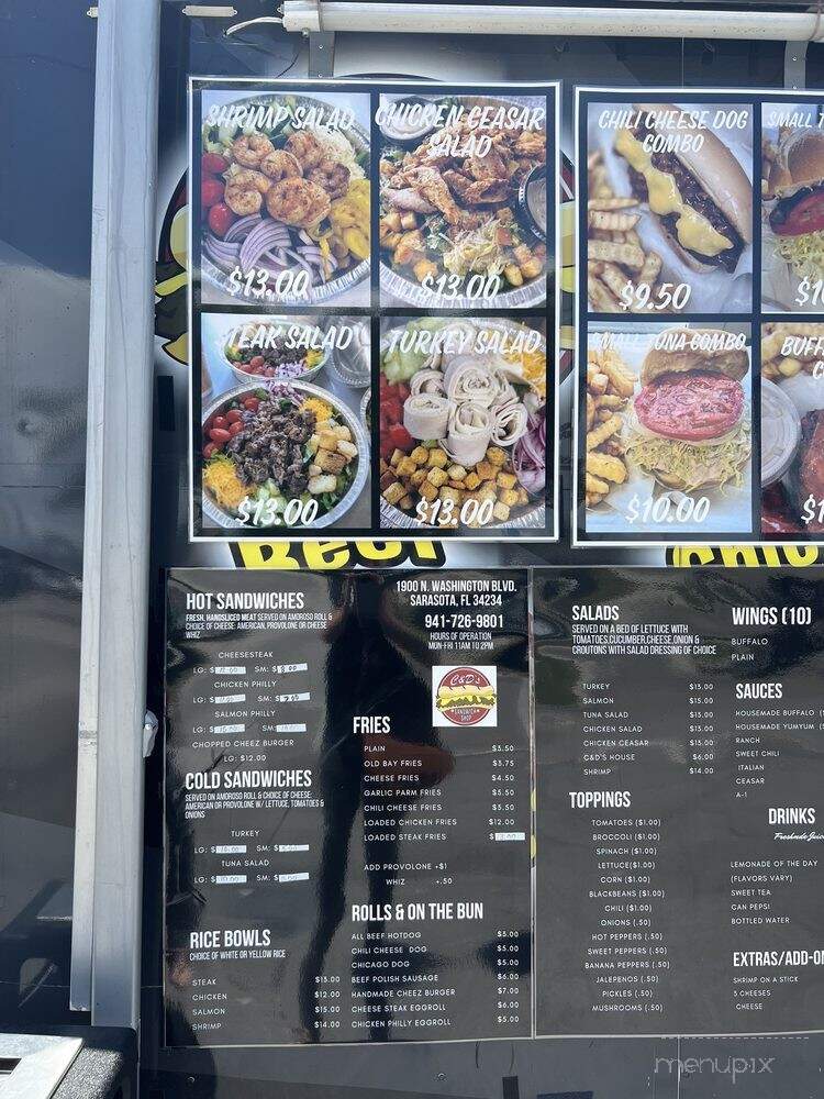 C&D's Sandwich Shop - Sarasota, FL menu_pic