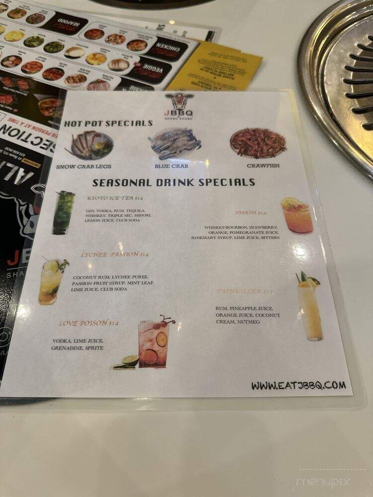 JBBQ & Shabu Shabu - Commack, NY menu_pic