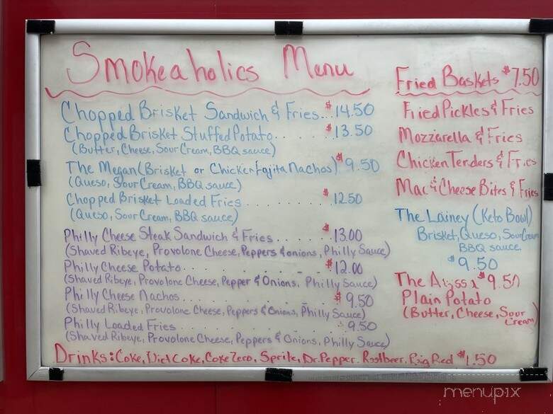 Smokeaholics - La Porte, TX menu_pic