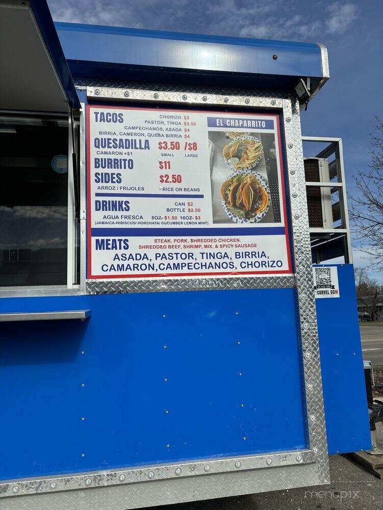 Tacos El Chaparrito - Ypsilanti, MI menu_pic