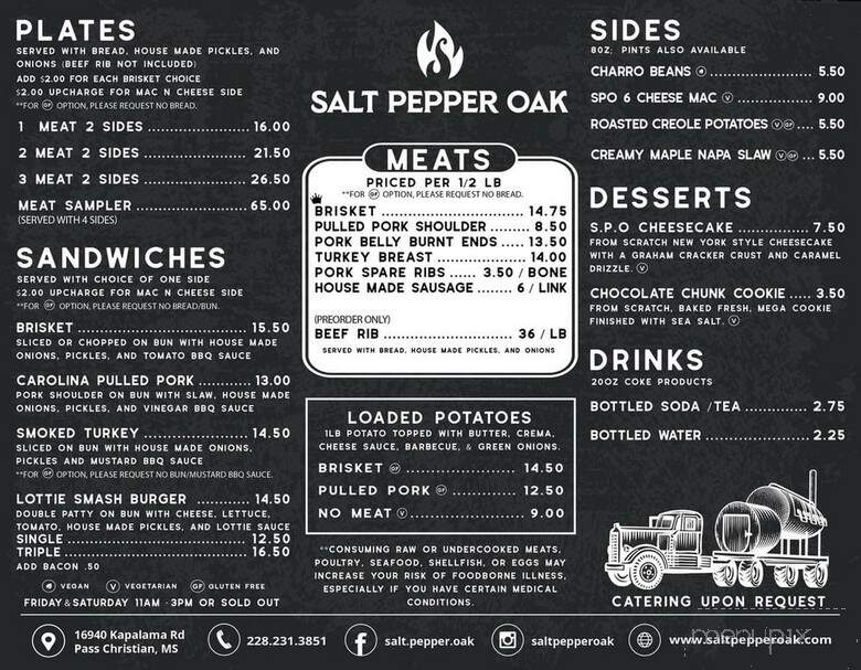 Salt Pepper Oak - Pass Christian, MS menu_pic
