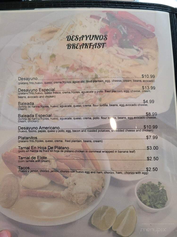 Sabor Catracho - Chattanooga, TN menu_pic
