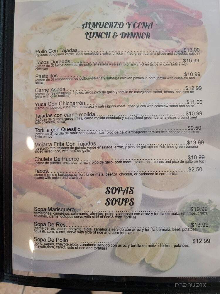 Sabor Catracho - Chattanooga, TN menu_pic