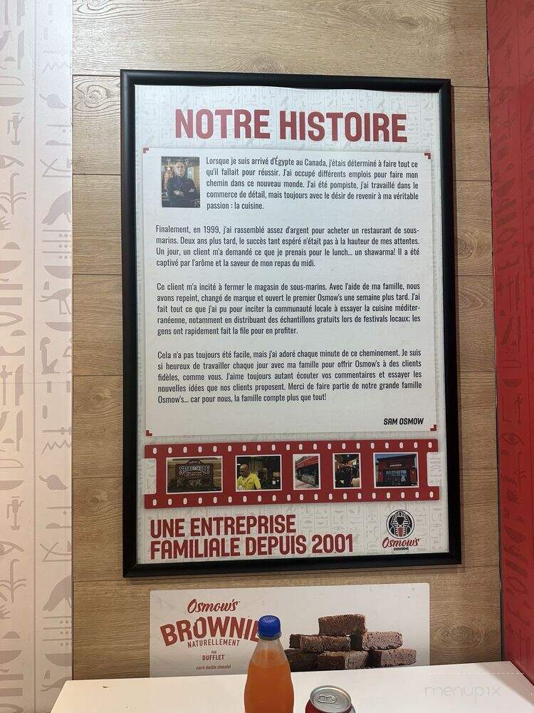 Osmow's - Montreal, QC menu_pic