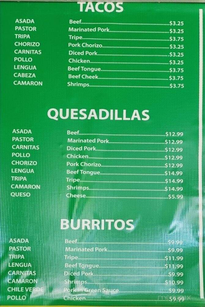 198 Food & Beer - San Lucas, CA menu_pic