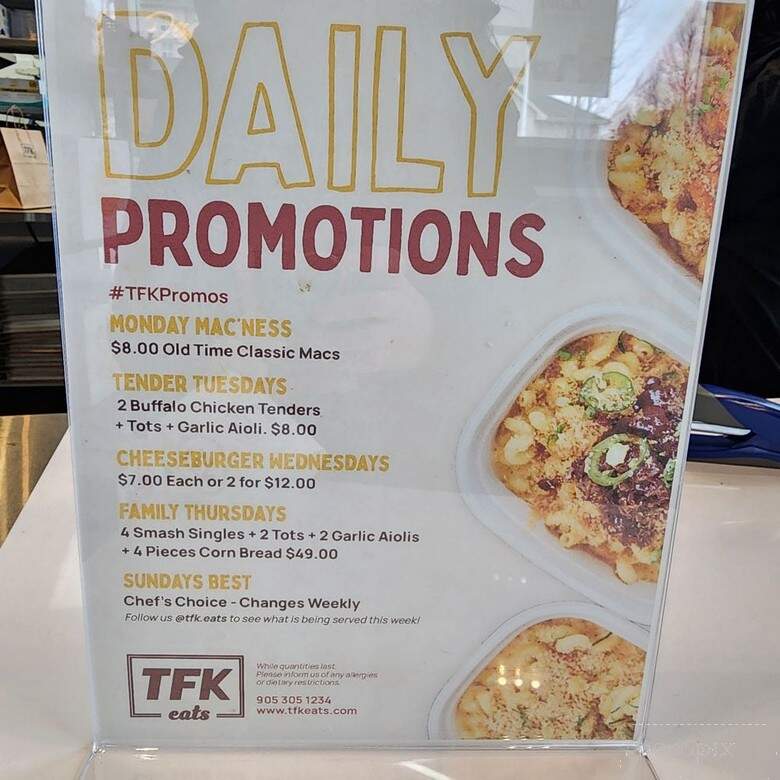 TFK Eats - Markham, ON menu_pic
