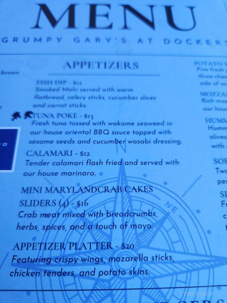 Grumpy Gary's - Dania Beach, FL menu_pic